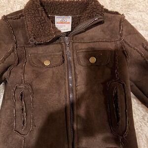 Vintage Alive Wear By Mac Henry Children's Shearling Lined Coat Boys 2T P